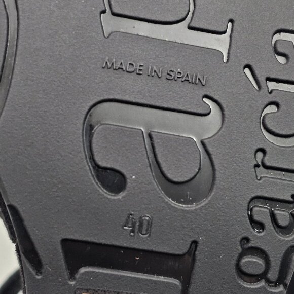 Pedro Garcia Domiel Platform Wedge Sandal Womens EU 40 Black Suede Chunky NEW - Picture 12 of 13